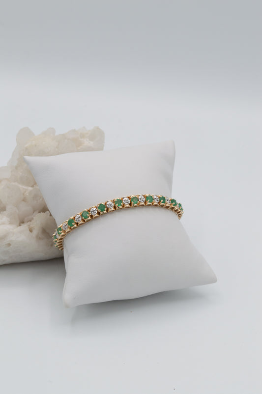 Emerald & Diamond Bracelet