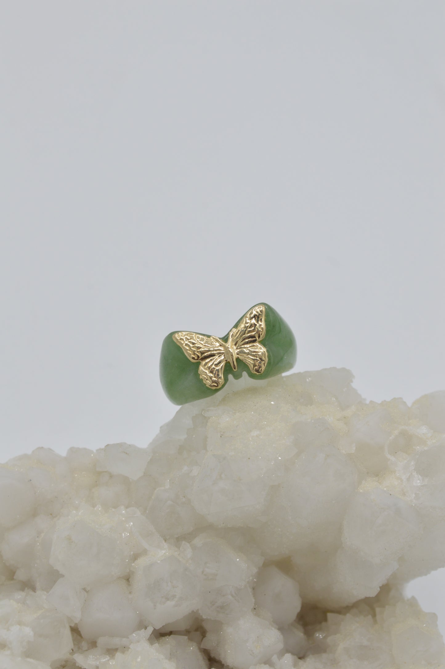 Jade Butterfly Ring