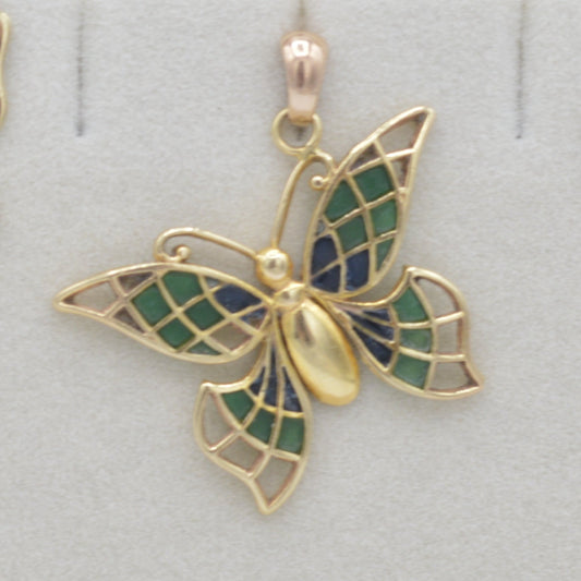 Angled Butterfly Pendant