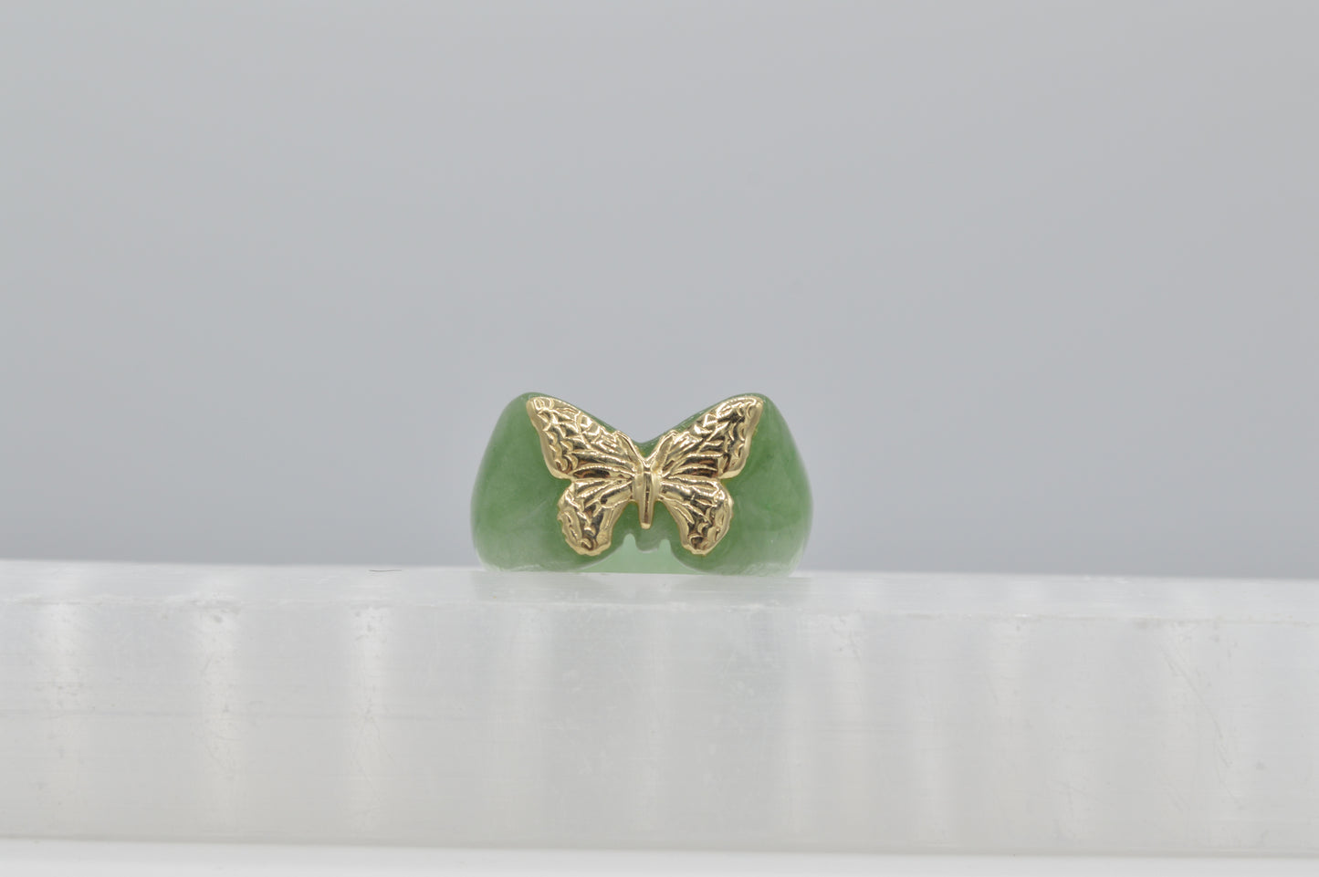 Jade Butterfly Ring