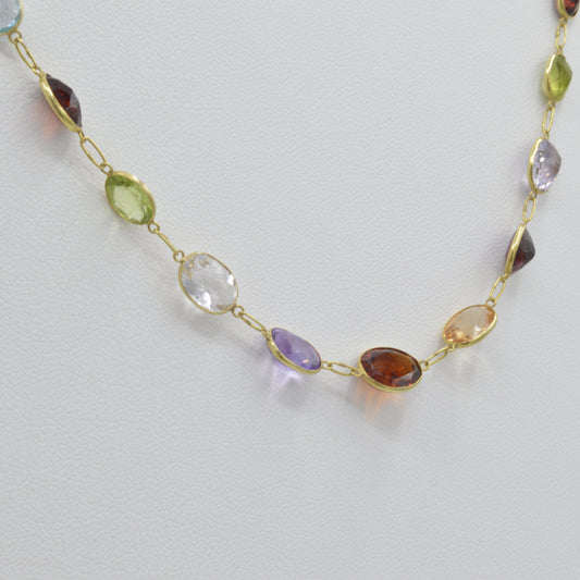 Multicolored Gemstone Necklace