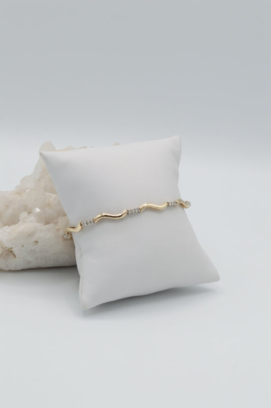 Golden Wave Bracelet