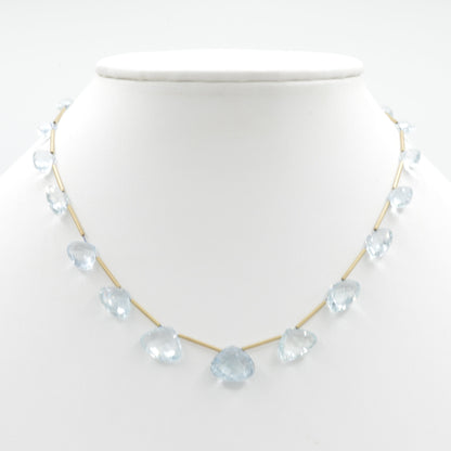 Dripping Aquamarine Necklace