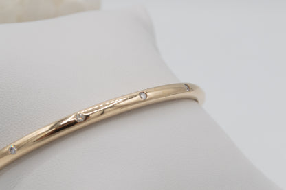 Diamond Hinged Bangle