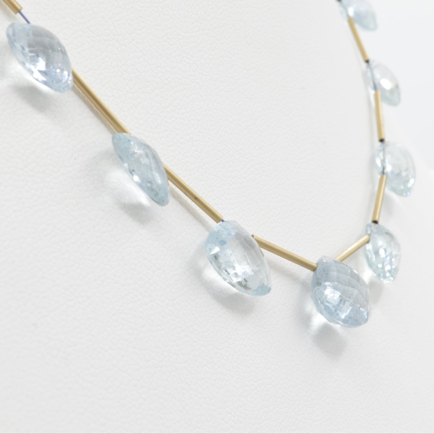 Dripping Aquamarine Necklace