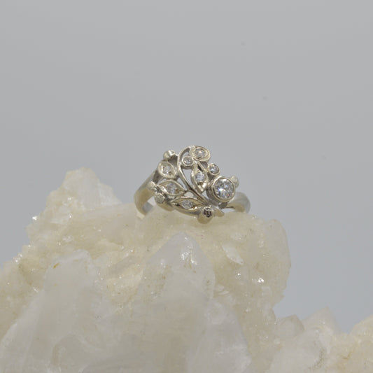 Olive Branch Diamond Ring