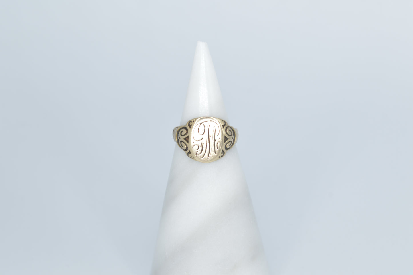 "G.M." Engraved Ring