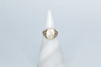 "G.M." Engraved Ring