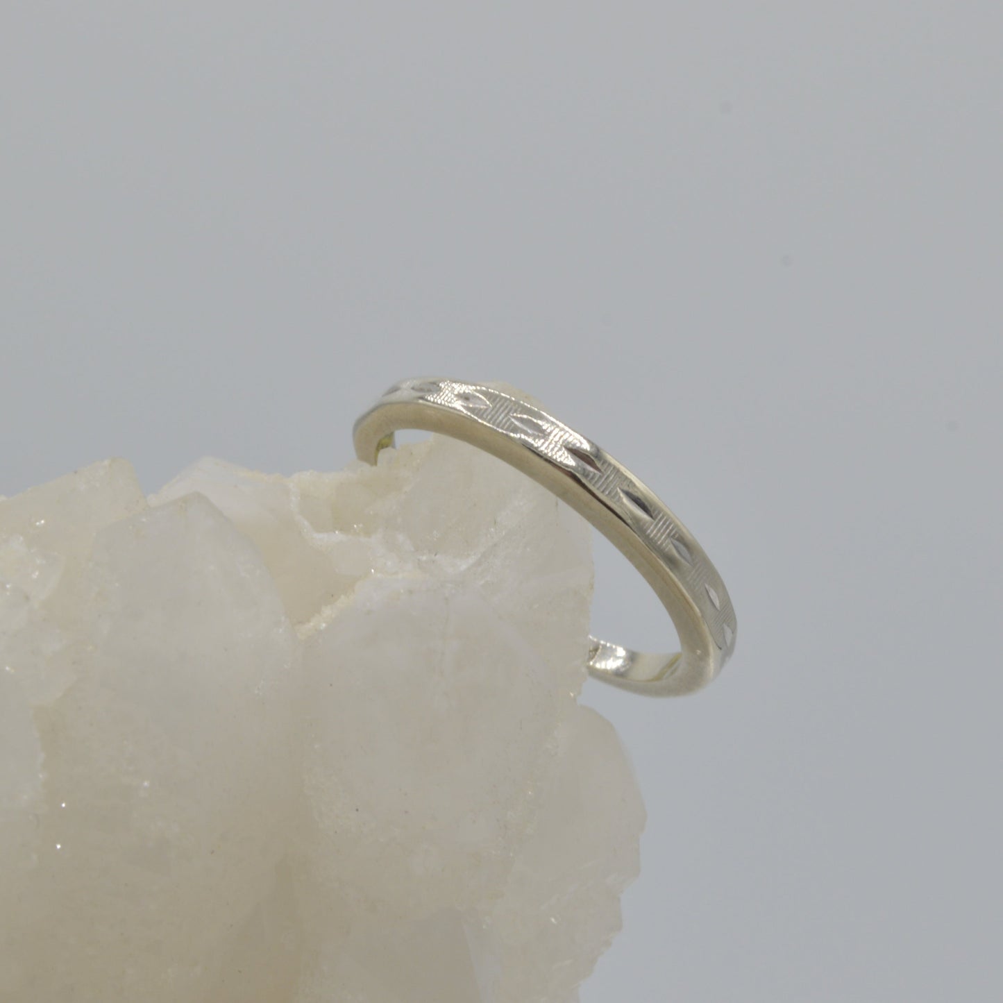 Simple White Gold Band