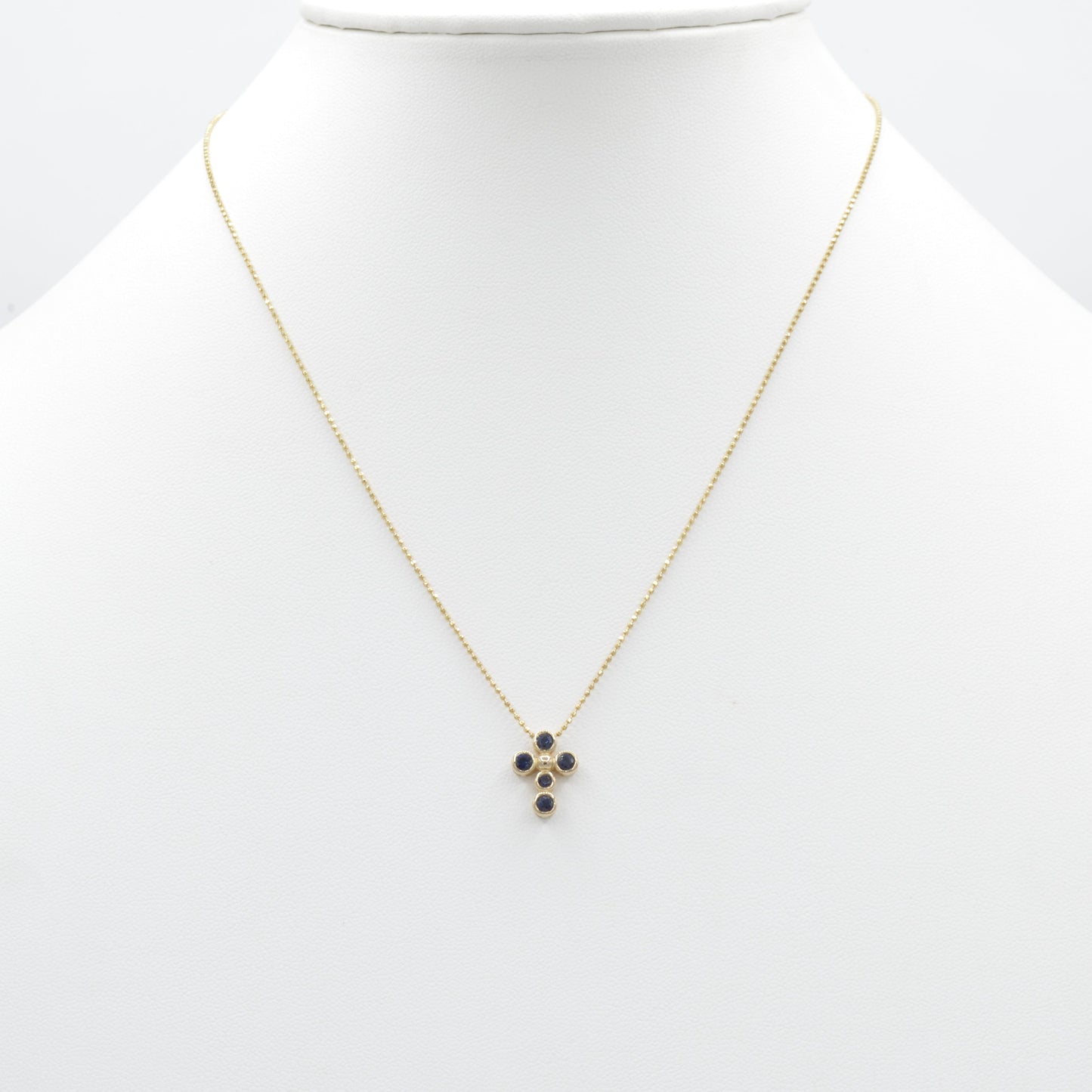 Dainty Sapphire Cross