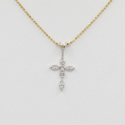 White Gold Diamond Cross