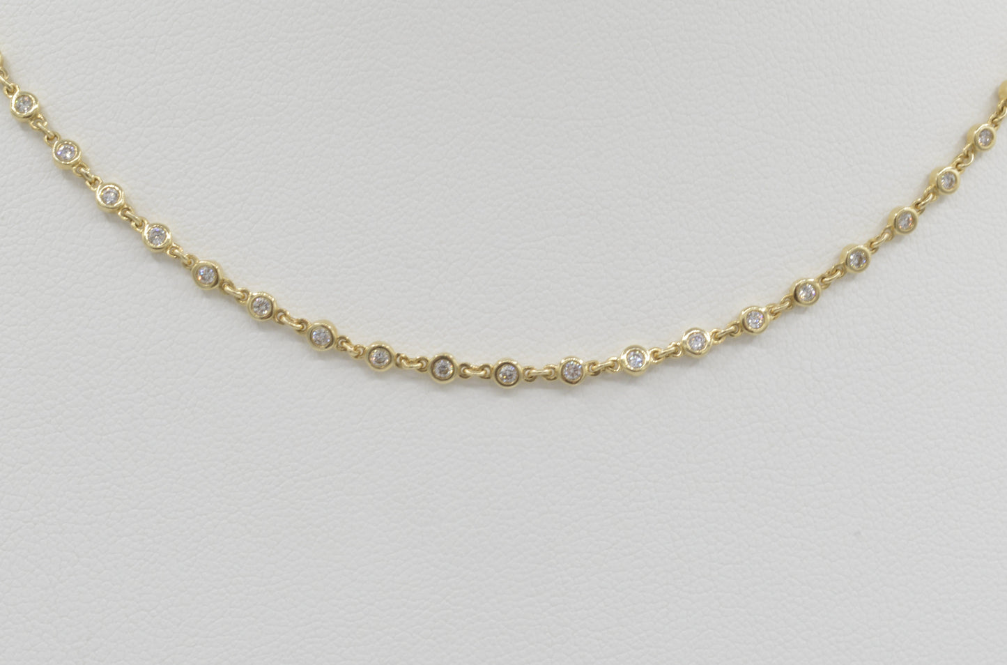 Diamond Bezel Necklace