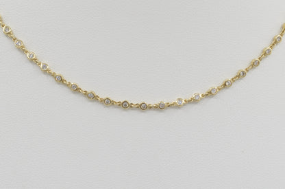 Diamond Bezel Necklace