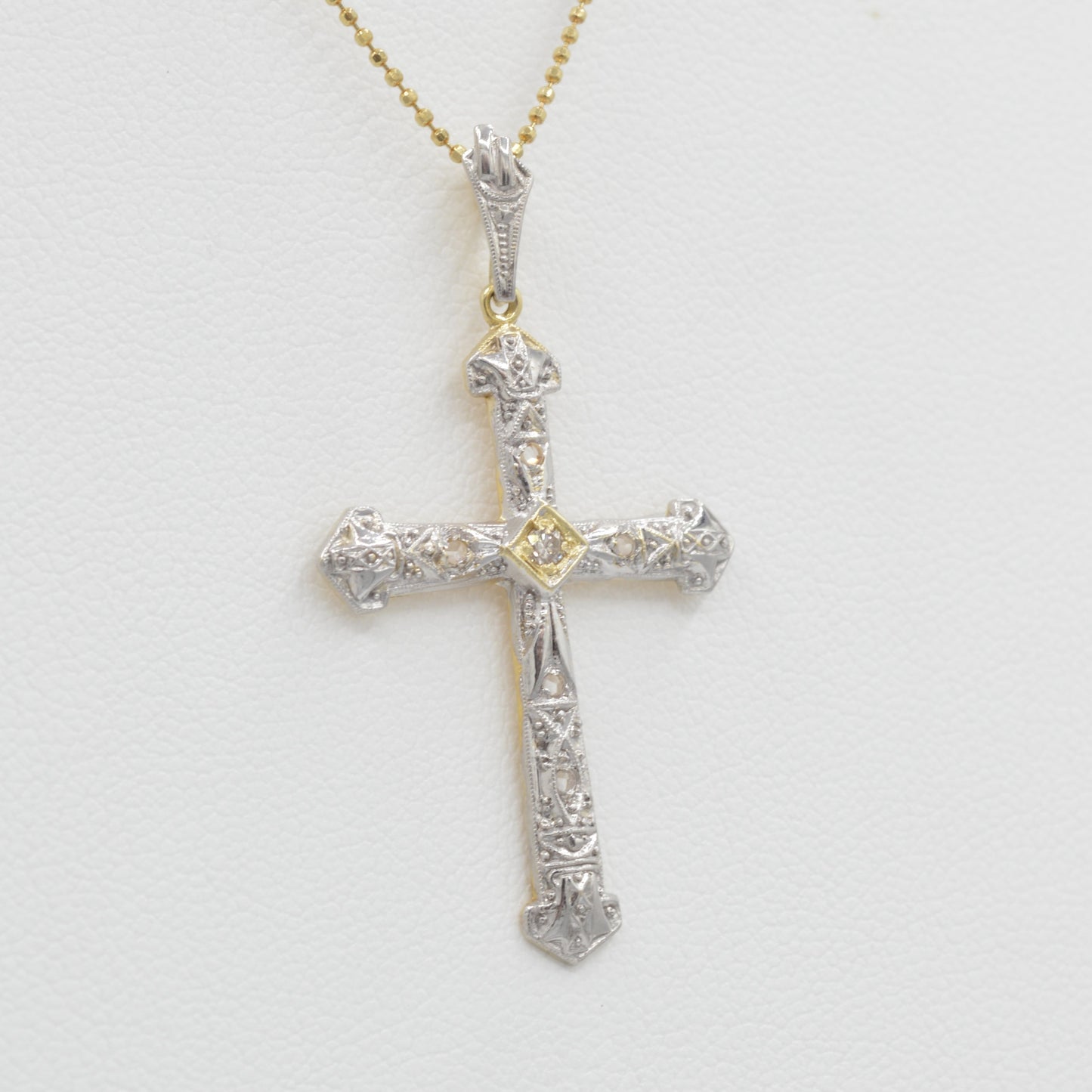 White Gold Cross