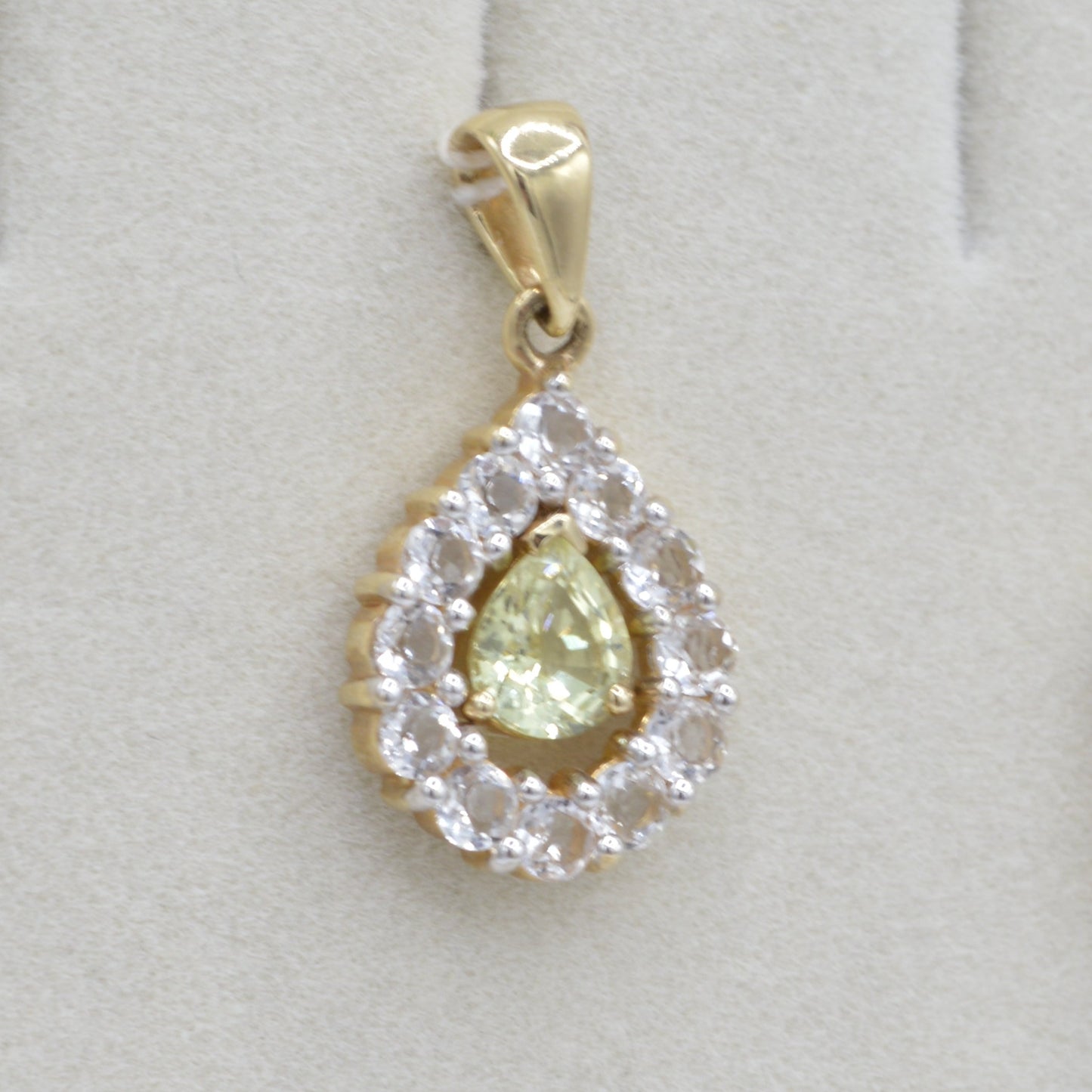 Classic Pear Citrine & Diamond