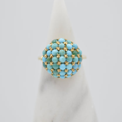 Turquoise Pavé Ring