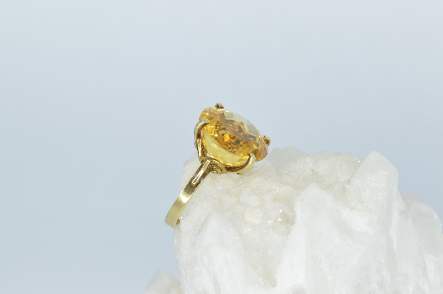 Giant Citrine Ring