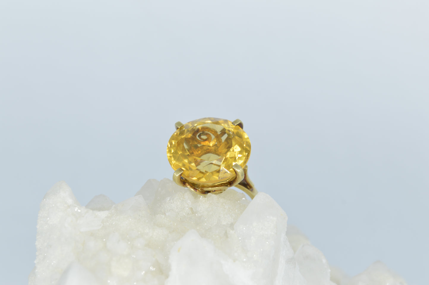 Giant Citrine Ring