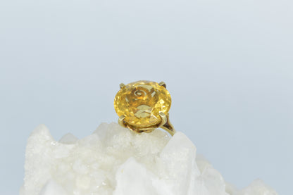 Giant Citrine Ring