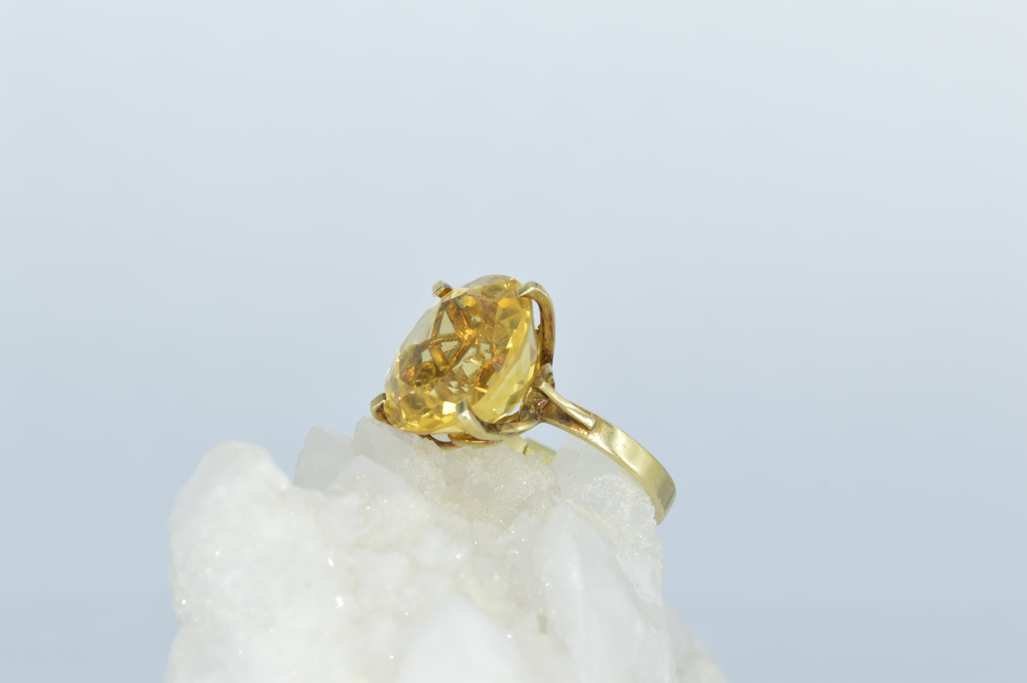 Giant Citrine Ring