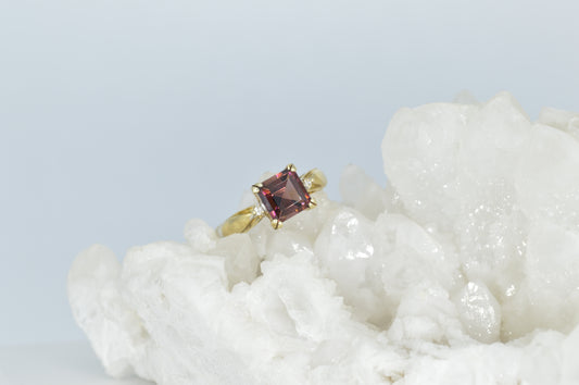 Maroon Tourmaline Ring