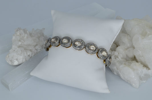 Vintage Rose-Cut Diamond Bracelet