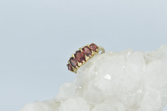 Flush Garnet Ring