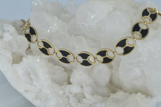 Black Disk Bracelet