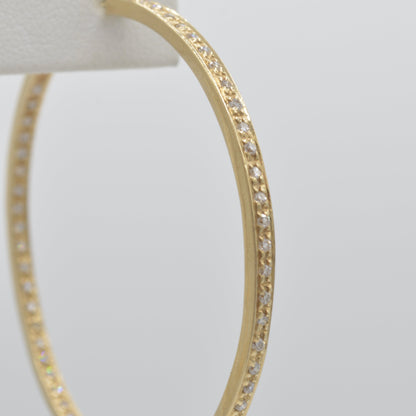 Classic Diamond Hoops