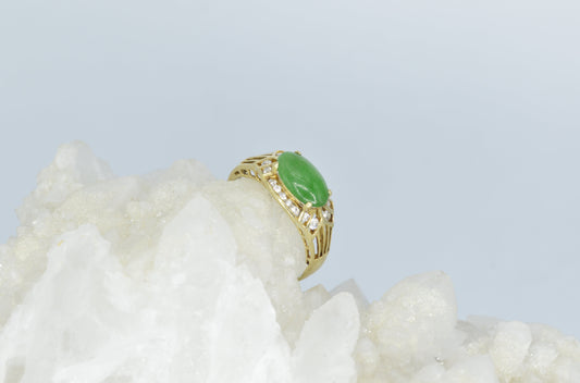Jade Jellybean Ring
