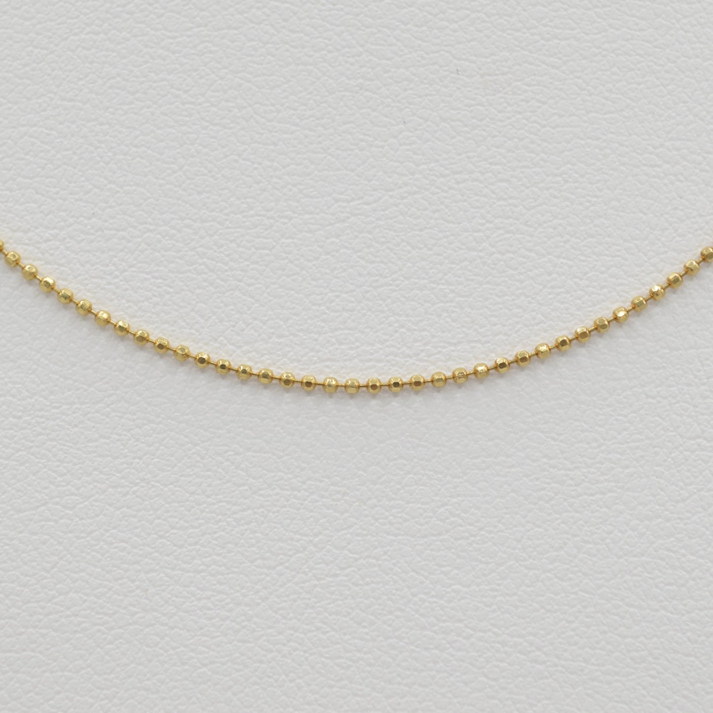 18k Bead Chain, 17.5"