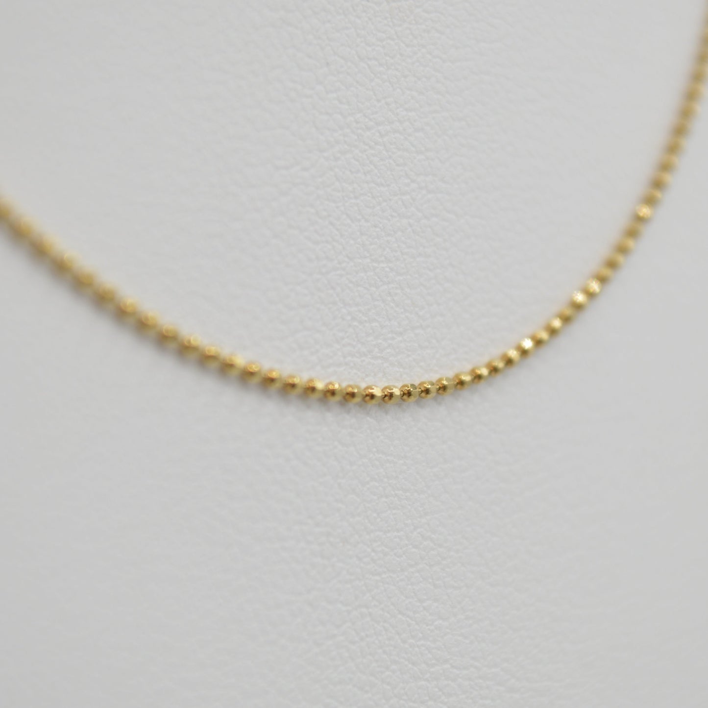 18k Bead Chain, 17.5"