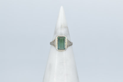 Tourmaline Art Deco Ring