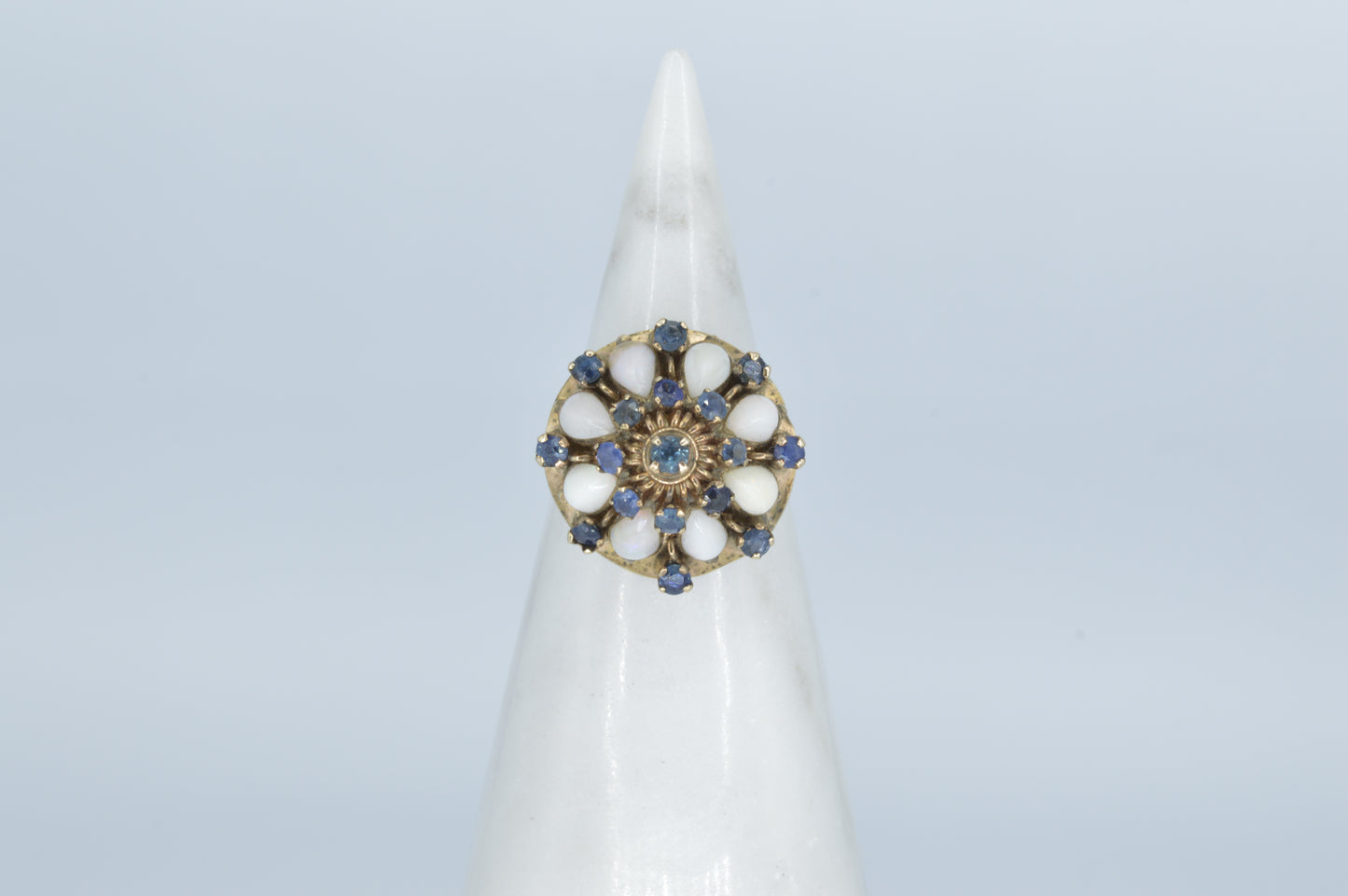 Sapphire Opal Cupcake Ring