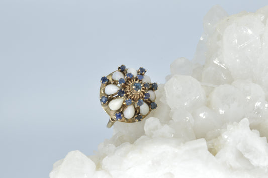 Sapphire Opal Cupcake Ring