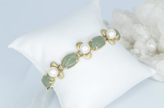 Pearl & Jade Bracelet