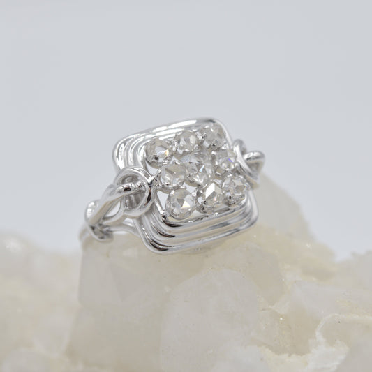 Checker Diamond Ring