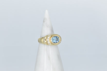 Topaz Ripple Ring, 14k