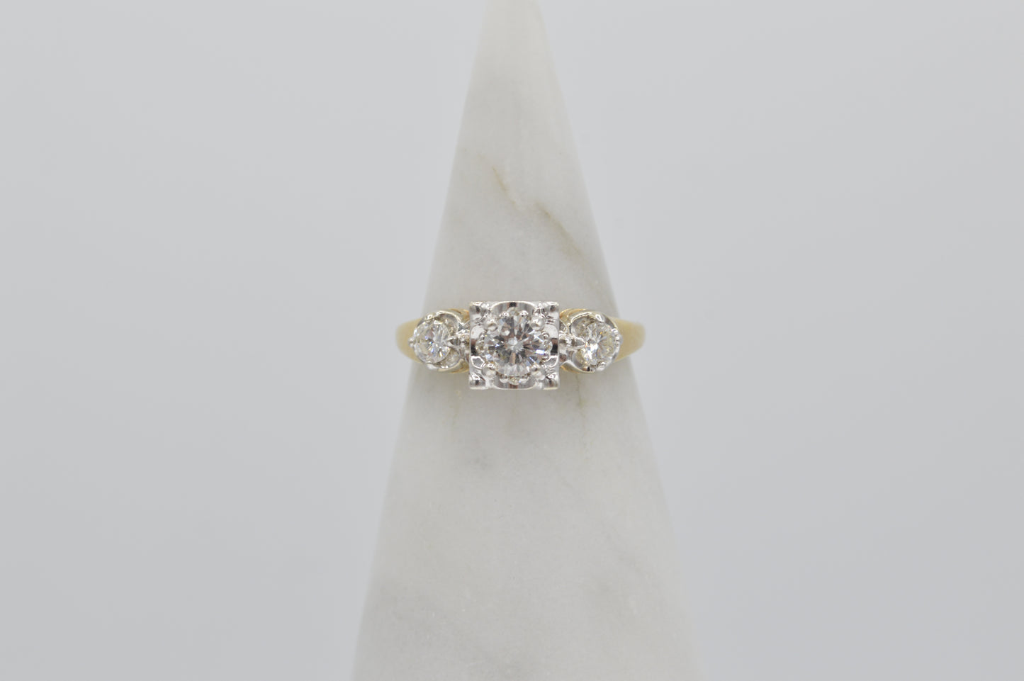 Two-Tone Diamond Ring