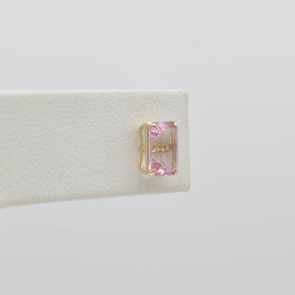 Pink Sapphire Studs