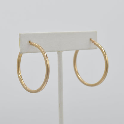 Rose Gold Hoops