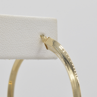 Tapered-Edge Hoop Earrings