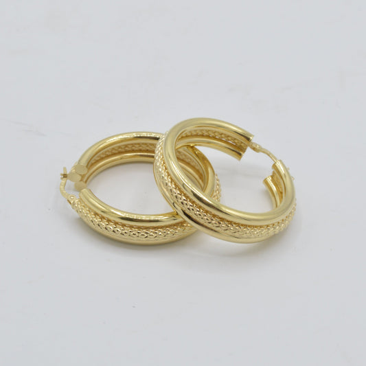 Lady Luck Hoops, 14k