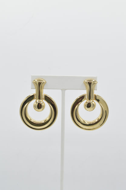 Bullseye Dangles, 14k