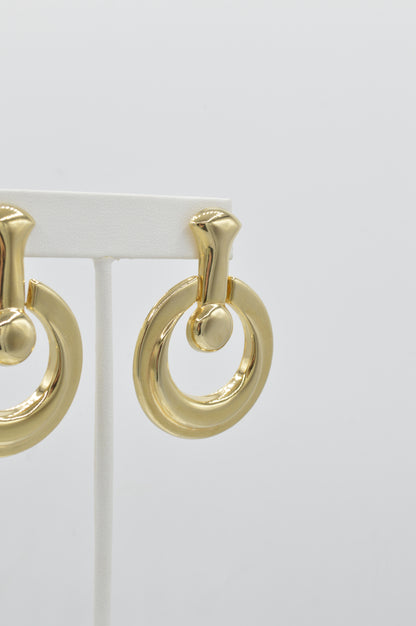 Bullseye Dangles, 14k