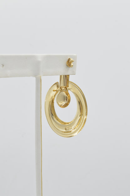 Bullseye Dangles, 14k