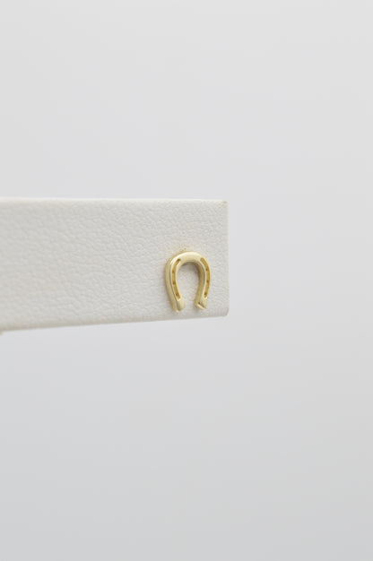 Horseshoe Studs, 10k