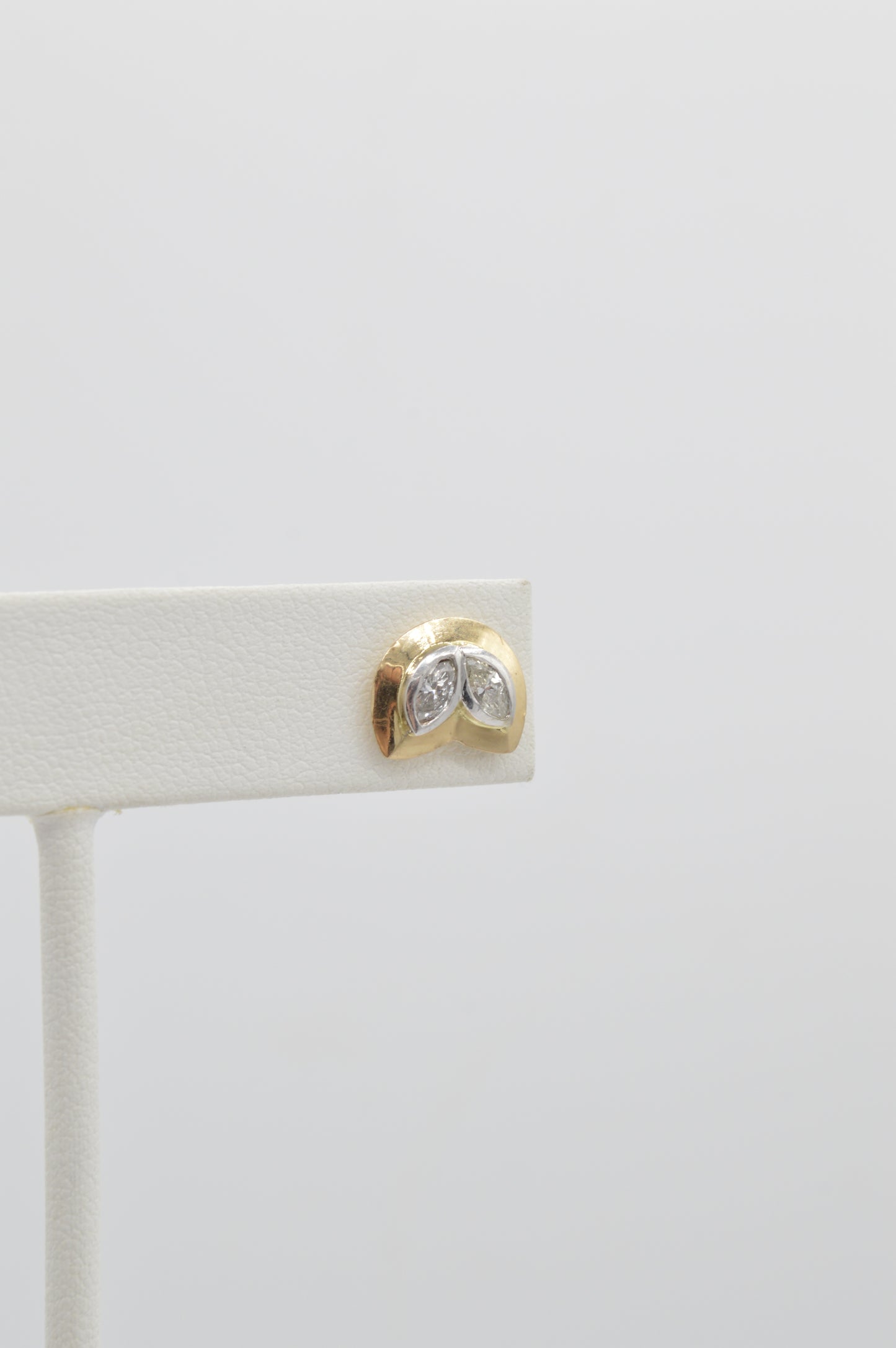 Diamond Petal Studs, 14k