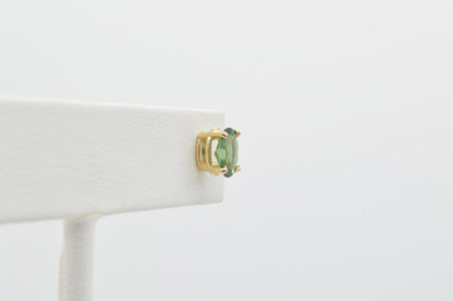 Green Sapphire Studs