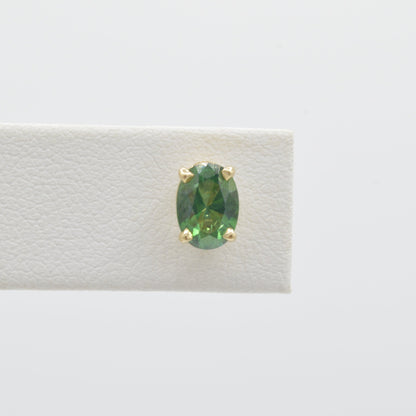 Green Sapphire Studs